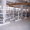 Warehouse cantilever racking for rebar storage
